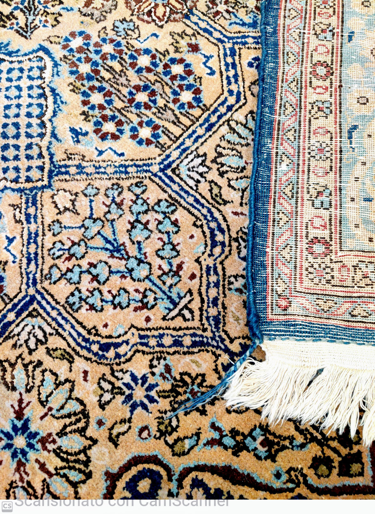 QUM KORK PERSIANO LANA ED SETA, CM 300 X 200