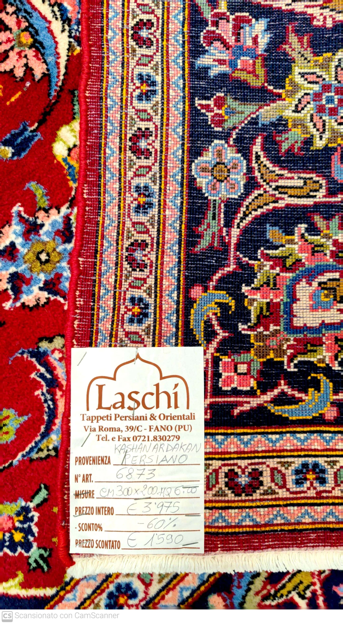 KASHAN ARDAKAN  VINTAGE 300 X 200 cm