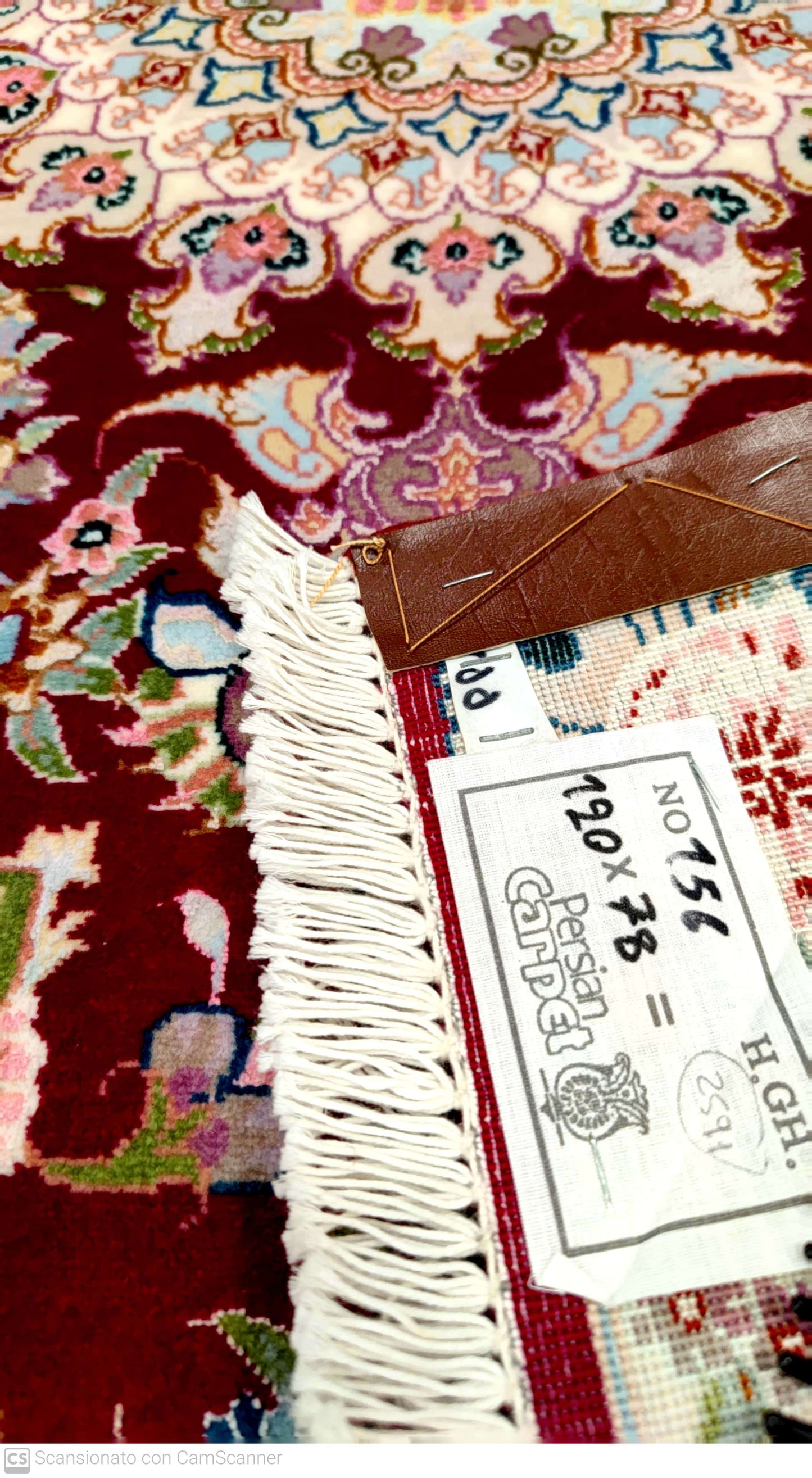 TABRIZ TWINS 60 RAJ SILK FLOWERS 121x 78 cm