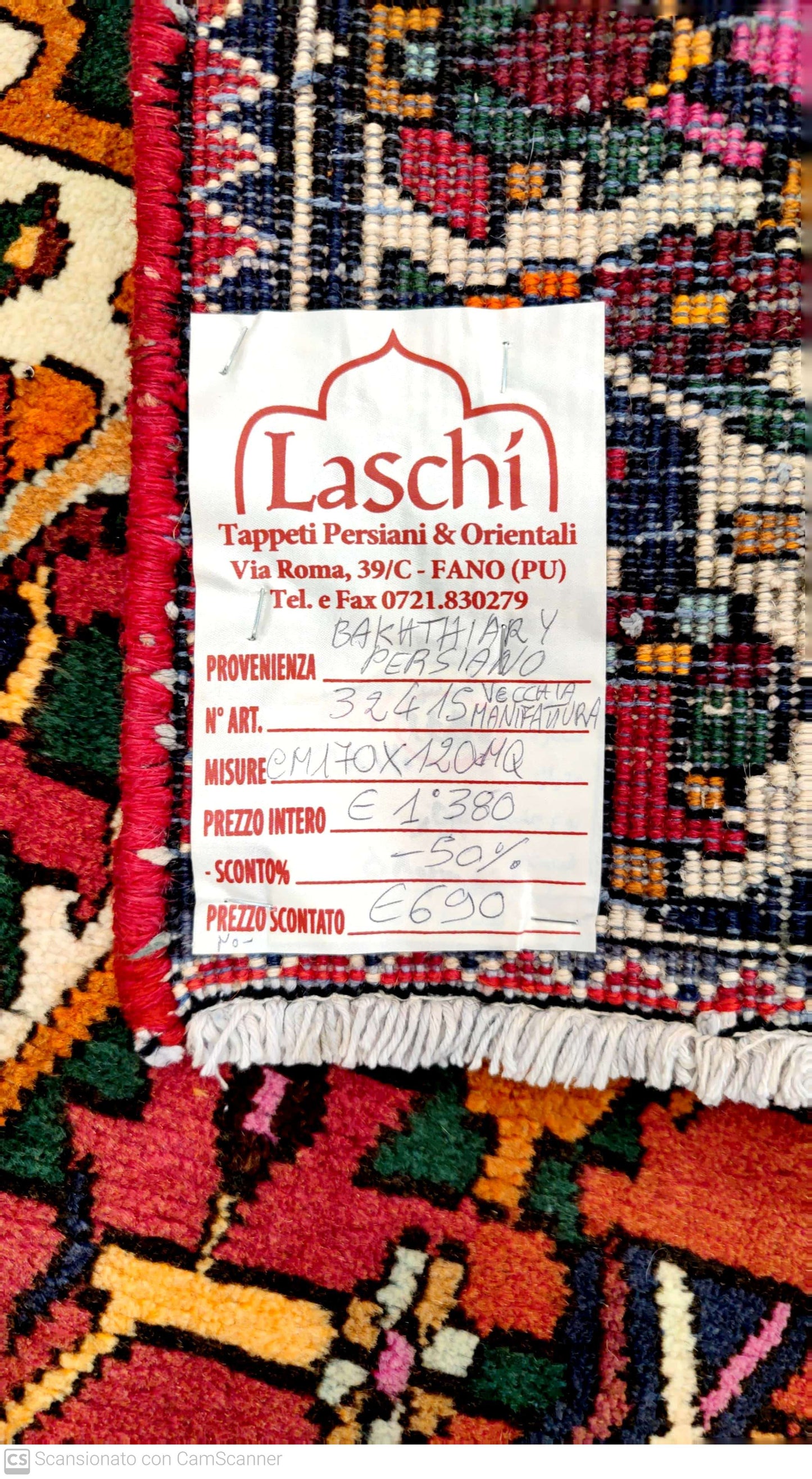 BAKHTIARI VECCHIA MANIFATTURA 170 x 120 cm