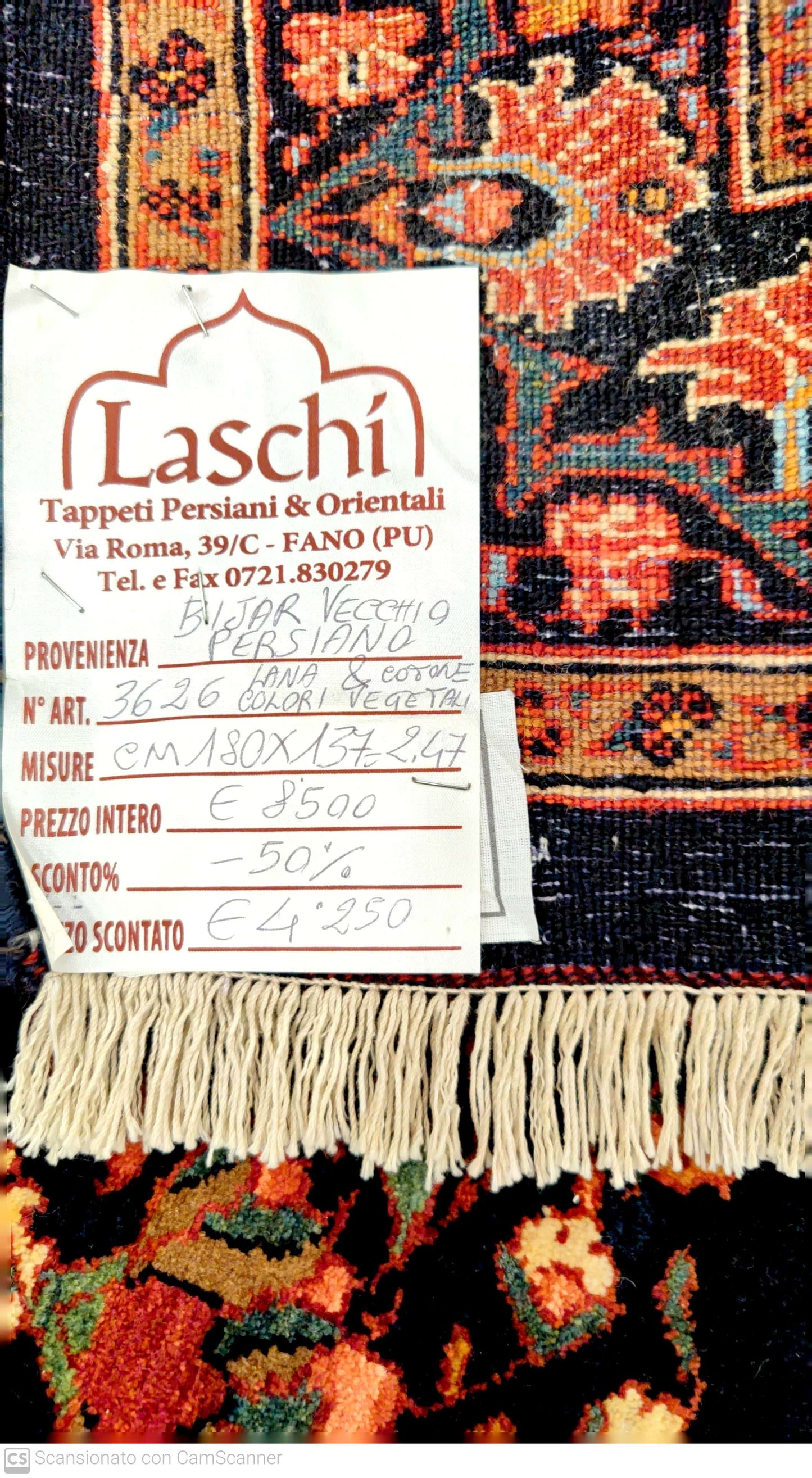 BIJAR VECCHIO PERSIANO 180 x137