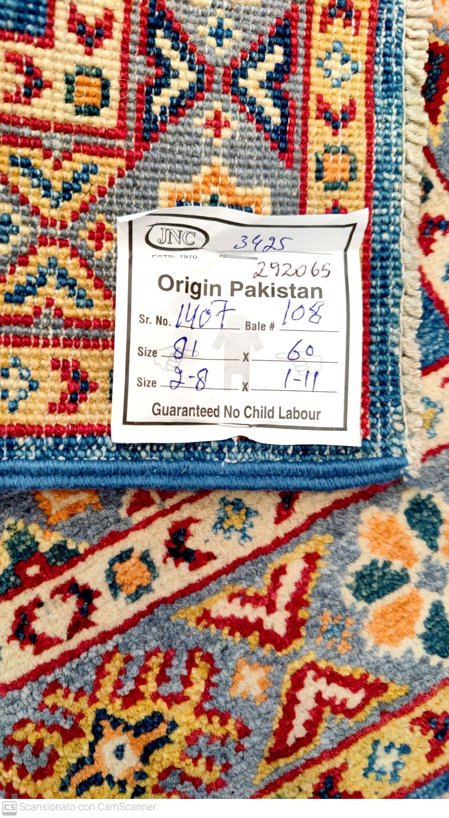 KAZAK GOLD GHAZNI 81x 60 cm