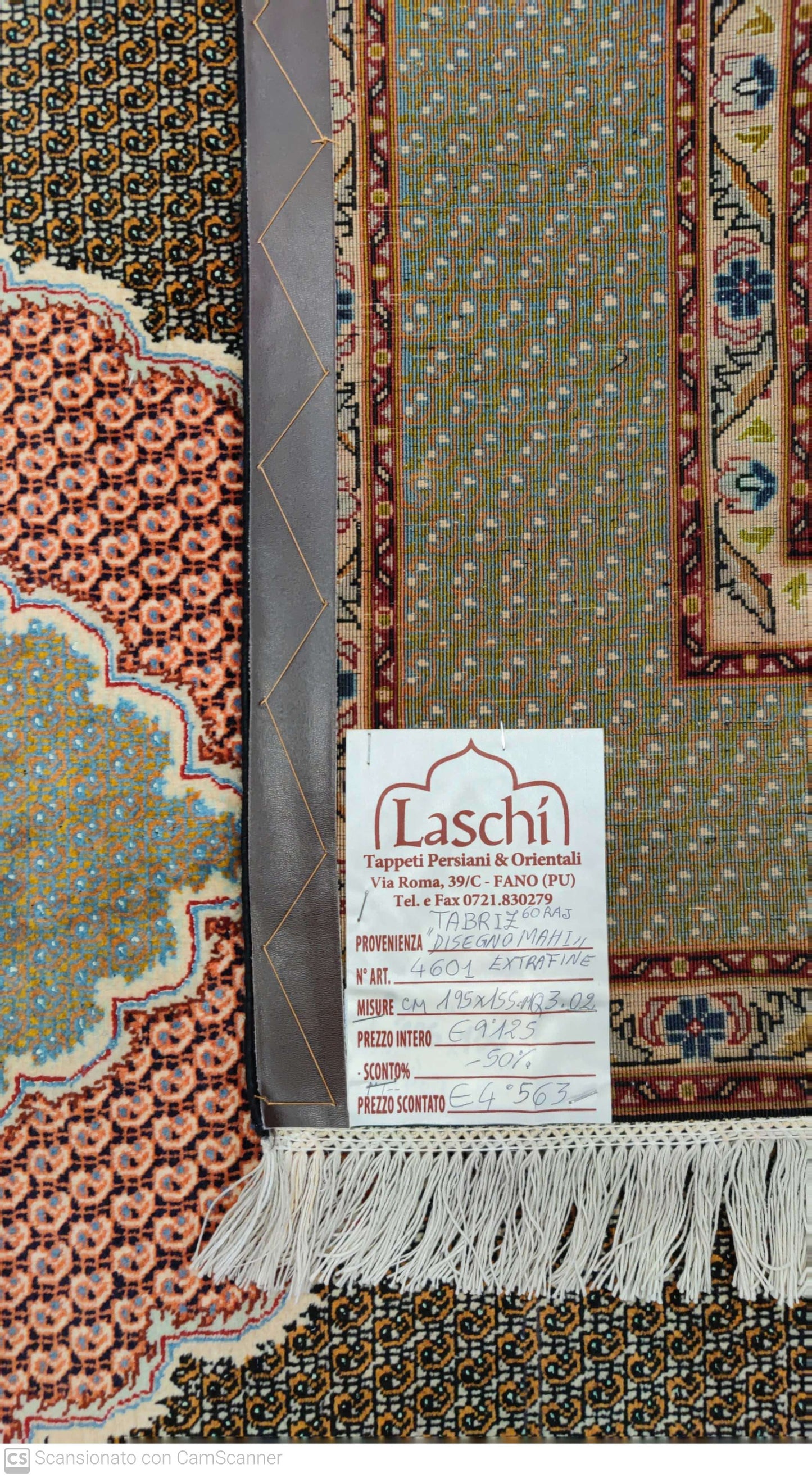 TABRIZ MAHI 60 RAJ 195 x 155 cm